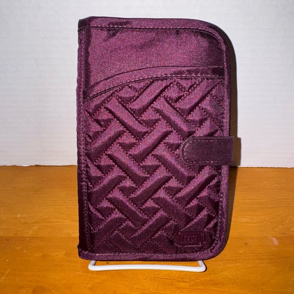 Lug Tandem Snap Wallet in Wine - Picture 1 of 4